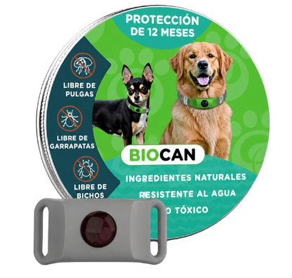 BioCan™ - Antiparasitario Natural Contra Pulgas y Garrapatas de 12 Meses de Duración para Perros