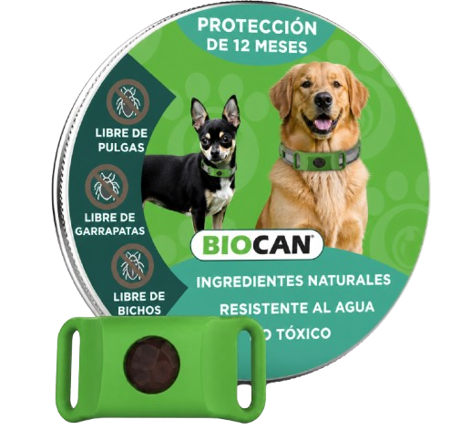 BioCan™ - Antiparasitario Natural Contra Pulgas y Garrapatas de 12 Meses de Duración para Perros